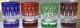 Faberg&eacute; Xenia Set Red Green Blue Purple Double Old Fashioned Glasses (4)