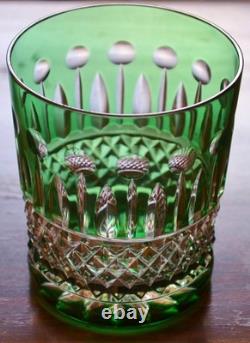 Fabergé Xenia Set Red Green Blue Purple Double Old Fashioned Glasses (4)