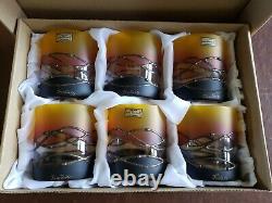 Fantasy Glass Co. Czech Republic 3.5 Double Old-Fashioned Glasses Set Of 6