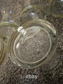 Fiesta Striped Double Old Fashioned Glasses Set Of 8 With Tray