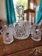 Fifth Ave Portico Crystal Decanter & 4 Double Old Fashioned Glasses -Poland