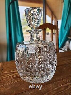 Fifth Ave Portico Crystal Decanter & 4 Double Old Fashioned Glasses -Poland