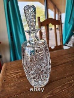 Fifth Ave Portico Crystal Decanter & 4 Double Old Fashioned Glasses -Poland