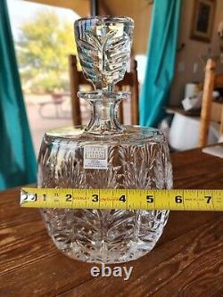 Fifth Ave Portico Crystal Decanter & 4 Double Old Fashioned Glasses -Poland