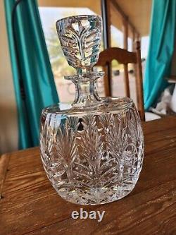 Fifth Ave Portico Crystal Decanter & 4 Double Old Fashioned Glasses -Poland