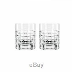 Fine Crystal London Double Old Fashioned Glasses, Pair