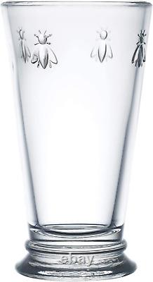 Fine French Glassware Embossed with Napoleon Bee 15-Ounce Double Old Fashioned G