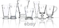 Fine French Glassware Embossed with Napoleon Bee 15-Ounce Double Old Fashioned G