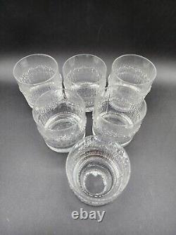 Finland Iittala Drinking Glass 6 PCS Double Old Fashioned 3 1/2 MCM