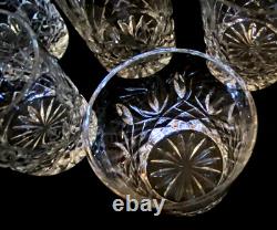Five (5) Waterford Crystal NOCTURNE Double Old Fashioned Glasses 10 oz