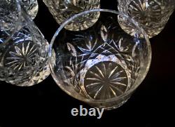 Five (5) Waterford Crystal NOCTURNE Double Old Fashioned Glasses 10 oz