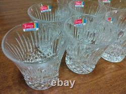 Fostoria Bennington Double Old Fashioned Crystal Glasses Set of 8 NEW WithSticker