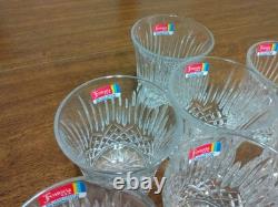 Fostoria Bennington Double Old Fashioned Crystal Glasses Set of 8 NEW WithSticker