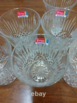 Fostoria Bennington Double Old Fashioned Crystal Glasses Set of 8 NEW WithSticker