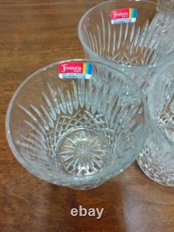Fostoria Bennington Double Old Fashioned Crystal Glasses Set of 8 NEW WithSticker