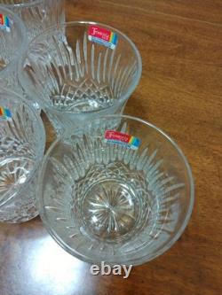 Fostoria Bennington Double Old Fashioned Crystal Glasses Set of 8 NEW WithSticker