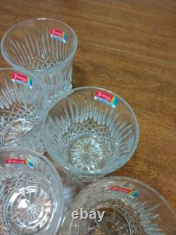 Fostoria Bennington Double Old Fashioned Crystal Glasses Set of 8 NEW WithSticker