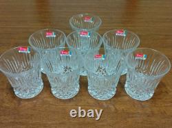Fostoria Bennington Double Old Fashioned Crystal Glasses Set of 8 NEW WithSticker
