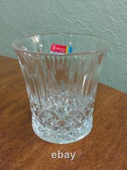 Fostoria Bennington Double Old Fashioned Crystal Glasses Set of 8 NEW WithSticker