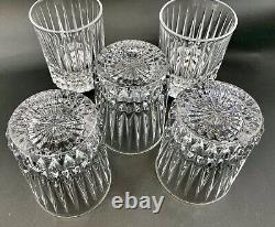 Fostoria Heavy Lead Crystal Double Old Fashioned Rocks Glasses Heritage 5