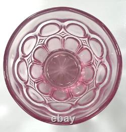 Fostoria Moonstone Light Pink Double Old Fashioned Glasses Set of 8
