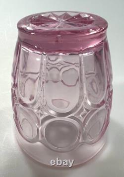 Fostoria Moonstone Light Pink Double Old Fashioned Glasses Set of 8