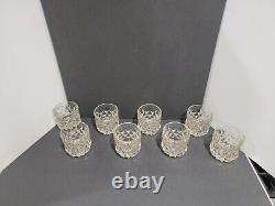 Fostoria York Double Old Fashioned Whiskey Glasses Set of 8 Amber Yellow 3.5