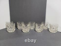Fostoria York Double Old Fashioned Whiskey Glasses Set of 8 Amber Yellow 3.5