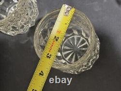Fostoria York Double Old Fashioned Whiskey Glasses Set of 8 Amber Yellow 3.5