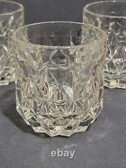 Fostoria York Double Old Fashioned Whiskey Glasses Set of 8 Amber Yellow 3.5