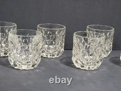 Fostoria York Double Old Fashioned Whiskey Glasses Set of 8 Amber Yellow 3.5