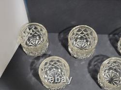 Fostoria York Double Old Fashioned Whiskey Glasses Set of 8 Amber Yellow 3.5