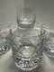 Four Block Crystal Rainbow Whiskey Double Old Fashion Glasses Low Ball Barware