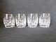 Four Waterford Crystal Westhampton Pattern Double Old Fashioned Whiskey Tumblers