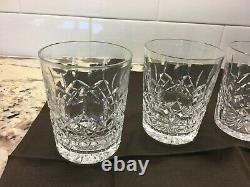 Four Waterford Lismore Double Old Fashioned Glasses 2 Sets Available