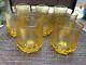 Franciscan Madeira Cornsilk Double Old Fashioned Glass Yellow Set of 8 Heavy