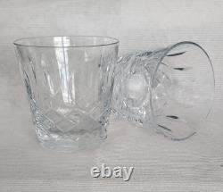 Franciscan Tiffin Elyse Crystal Double Old Fashioned 2- Glasses, Never Used