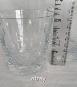 Franciscan Tiffin Elyse Crystal Double Old Fashioned 2- Glasses, Never Used