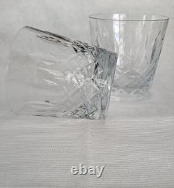 Franciscan Tiffin Elyse Crystal Double Old Fashioned 2- Glasses, Never Used