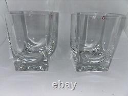 GEO By Ittala Double Old Fashioned Glasses Set of 2. Original Box W Stickers
