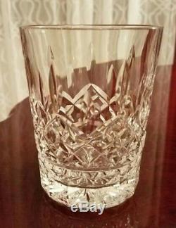 GORGEOUS Waterford Lismore 12 oz Double Old Fashioned Drink Glasses Set of 4