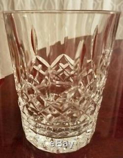 GORGEOUS Waterford Lismore 12 oz Double Old Fashioned Drink Glasses Set of 4