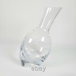 Genuine Nambe Tilt Decanter & 2 Double Old Fashioned Glasses See PICTURES