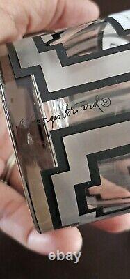 Georges Briard'Art Deco' Platinum Set of 6 Double Old Fashioned 14oz