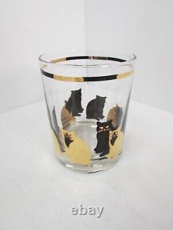 Georges Briard Cat Set Of 4 Double Old Fashioned Glasses 14 oz