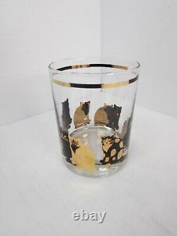 Georges Briard Cat Set Of 4 Double Old Fashioned Glasses 14 oz
