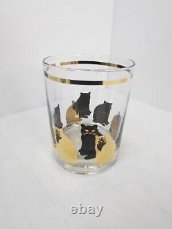 Georges Briard Cat Set Of 4 Double Old Fashioned Glasses 14 oz