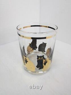 Georges Briard Cat Set Of 4 Double Old Fashioned Glasses 14 oz