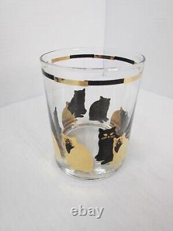Georges Briard Cat Set Of 4 Double Old Fashioned Glasses 14 oz