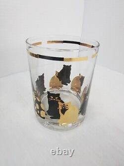 Georges Briard Cat Set Of 4 Double Old Fashioned Glasses 14 oz